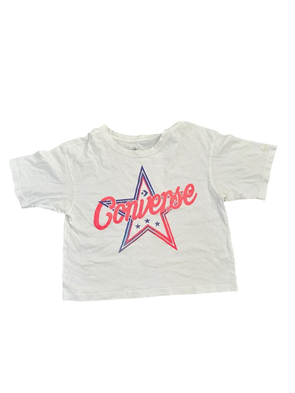 Converse Chuck Taylor patch boxy t-shirt star graphic white size medium